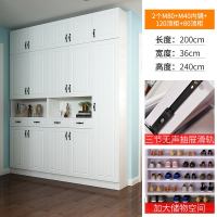 鞋柜家用厅柜大容量储物柜子多功能进口玄关柜一体欧式挂衣柜