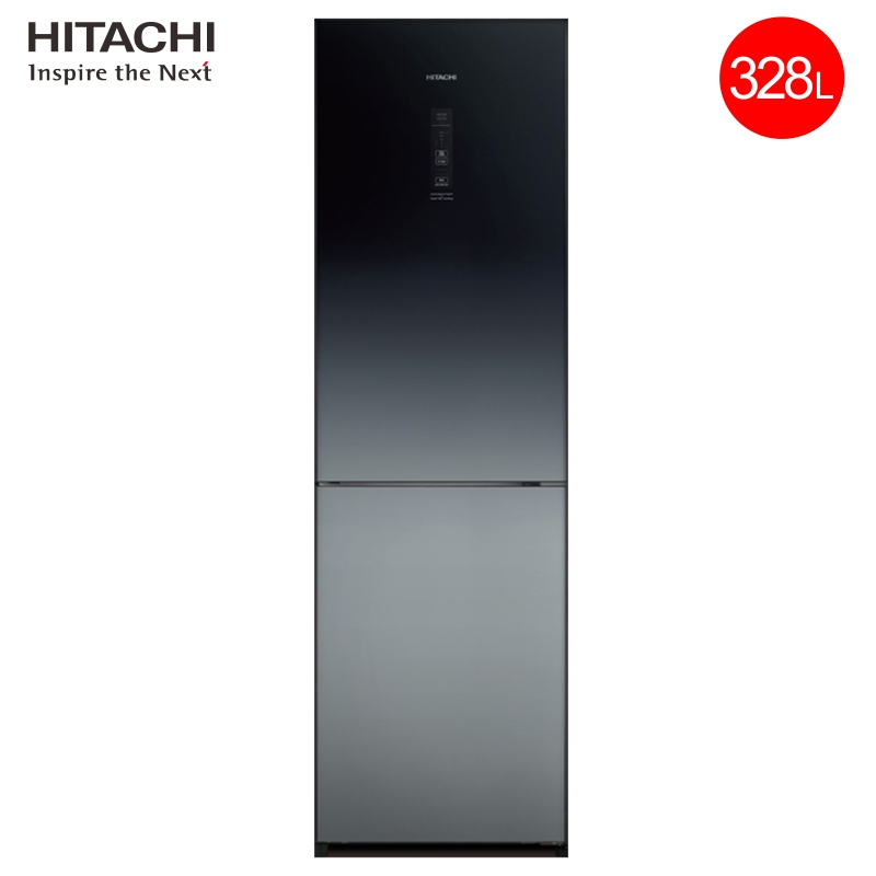 日立(hitachi) 328升双门变频冰箱触控自选变温 二级能效 双向冷冻
