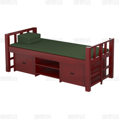 洛泰远 实木单人床公寓床宿舍床木质单人床含床下柜