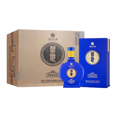 贵州习酒纯粮食白酒感恩98酱香型500ml*6瓶整箱53度(原98升级款)