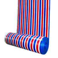 XD JX.XINGDIAN 双面覆膜彩条布 加厚 4*50米 /卷