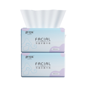 舒可乐 抽取式纸面巾360张每包原生木浆抽纸纸巾实惠装餐巾纸家庭装纸抽卫生纸家用母婴可用 2包装