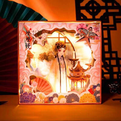 苏宁优品-苏宁精品-六一儿童节礼物小学生礼物同学录手账本毕业礼物送女朋友礼物古风手帐本灯箱礼盒套装复古日式手账本