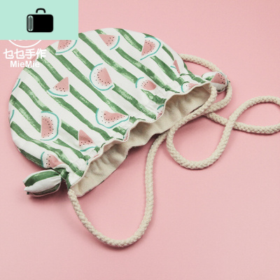 原创手工迷你斜挎小圆包森系休闲可爱手机零钱收纳小帆布女包包NEW LAKE女士单肩包