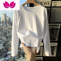 七斓长袖t恤女装加绒德绒新款内搭打底衫女冬显瘦长袖圆领上衣