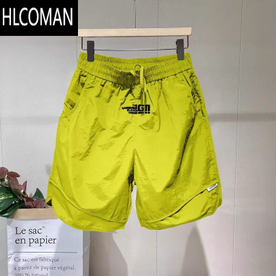 HLCOMAN夏季短裤男速干直筒运动裤潮ins宽松百搭休闲工装五分裤沙滩裤男