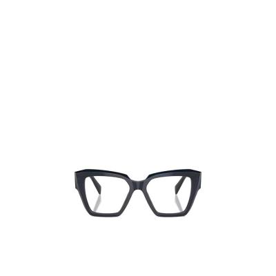 普拉达(PRADA)几何框平光眼镜潮酷百搭配色时尚简约女士太阳镜 黑色