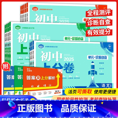 语文[人教版] 九年级下 [正版]2025初中上分卷七八九年级上册必刷卷语文数学英语物理化学道法历史人教版北师大单元期中