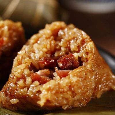 鲜肉粽175gX4只现做现发新鲜肉粽嘉兴大肉粽子蜜枣粽豆沙红豆粽蛋黄粽早餐