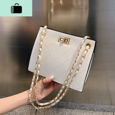 高级感小包包女包2020夏新款潮时尚百搭单肩斜挎包网红链条小方包NEW LAKE女斜挎包