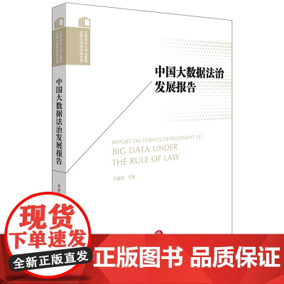 正版 中国大数据法治发展报告 李爱君 主编 法律出版社