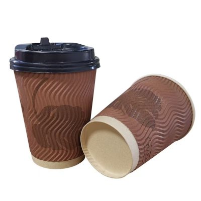 鑫金帆欧8瓦楞杯270ml/600只/箱