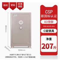 驰球保险柜家用领御83钛金灰色新国标GA认证C级锁保险箱家用防盗防撬全钢箱体指纹密码放衣柜暗格床头实用