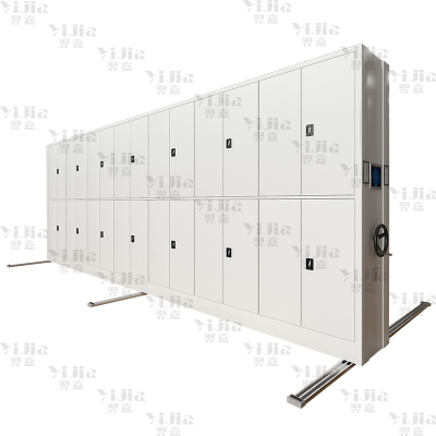 翌嘉 智能密集架移动式档案柜钢制轨道智能密集柜 一列7组