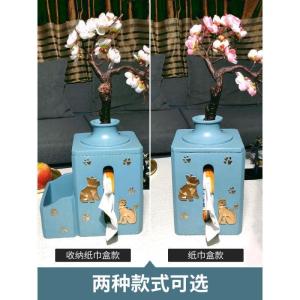 美帮汇小花瓶摆件创意客厅实用北欧客厅插花电视柜现代简约假花干花装饰