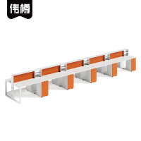 伟樽职员办公桌十人位600*120*105cm张