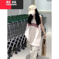 YIBUSHENG美式高街无袖背心t恤女季新款高级感小众设计宽松显瘦坎肩上衣