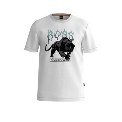 Hugo boss男士棉质LOGO短袖T恤休闲透气舒适