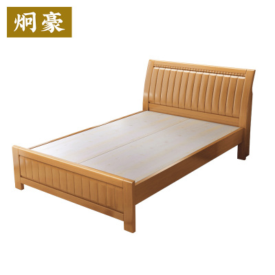 炯豪 新中式实木床宿舍单人床 1米/张