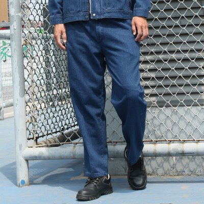 HongZun劳保工作服裤子男耐磨结实宽松加厚工地牛仔裤电焊防烫劳动工装裤工装制服