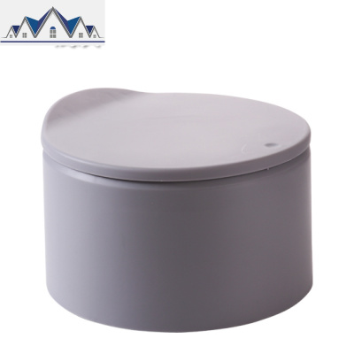 家用客厅迷你垃圾桶办公室桌面小号纸篓垃圾篓家用塑料带盖垃圾筒 三维工匠