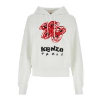 高田贤三(Kenzo)长袖棉质抽绳连帽运动卫衣女款舒适百搭罗纹下摆