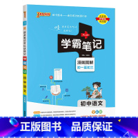 语文 初中通用 [正版]2025版学霸笔记初中英语基础知识讲解知识点清单单词语法手写课堂笔记pass绿卡图书七八九年级中
