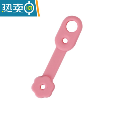 敬平晾衣架防风扣钩晒衣杆挂衣服架防滑套防掉落吹走固定器硅胶夹子 粉红色 50个衣夹