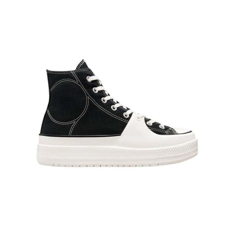 匡威(CONVERSE)高帮系带运动鞋女款徽标点缀跑步鞋舒适百搭配休闲