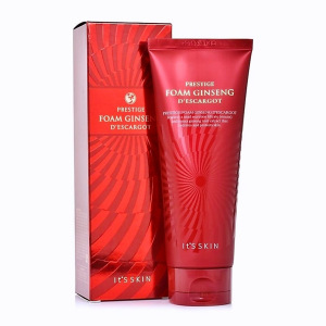 韩国lt's skin 伊思 红参蜗牛洗面奶150ml淡化痘印补水抗初老 伊思红参洁面150ml