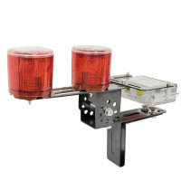LH7904G 太阳能铁塔靠近声光报警灯0.4W 3.7V IP65 续航12天 LED 2000K(计价单位:盏)红色