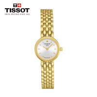 [送礼优选]天梭(TISSOT)瑞士手表 简约华丽小巧秀气 乐爱系列钢带女士石英表T058.009.33.031.00