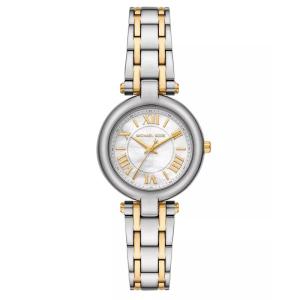 Michael Kors 女士石英防水白盘两色调不锈钢腕表