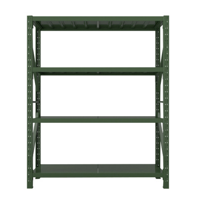阿拉贡消防铁锹镐农具摆放架安保装备器材存放架绿色货架1.5米货架重型-主架