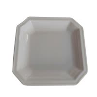 炯毅 密胺瓷异形盘子家用菜盘汤盘沙拉水果盘 密胺瓷方盘 5.5cm*15.5cm 个