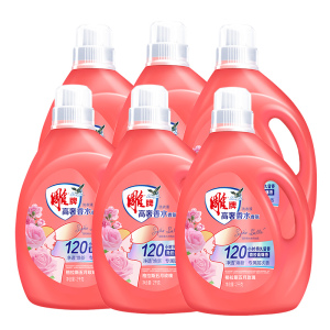 雕牌高奢香水香氛洗衣液2kg*6瓶大桶装祛异味香味持久家用实惠装共24斤整箱批