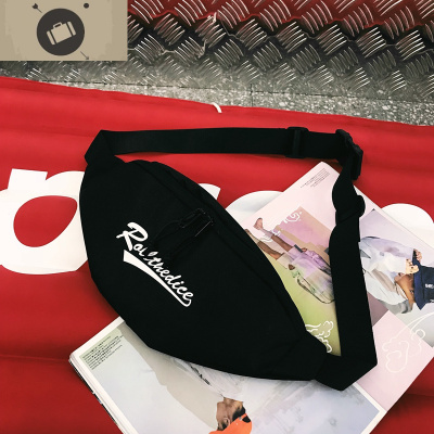 胸包男潮牌运动斜跨手机腰包女多功能百搭ins超火潮小单肩斜挎包艾狄伊娃斜挎包男