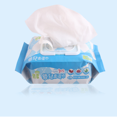 家柏饰(CORATED)手口湿纸巾80抽带盖儿湿巾纸便携湿巾