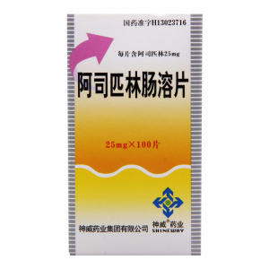 神威 阿司匹林肠溶片 25mg*100片/盒