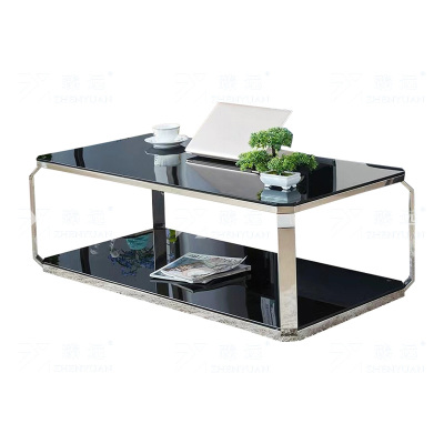 臻远 ZY4121106 玻璃茶几 长1200*宽600*高450mm 单位:1张