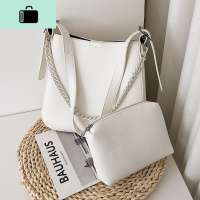 高级感洋气大容量包包女2020新款潮韩版百搭单肩斜挎时尚水桶大包NEW LAKE女斜挎包