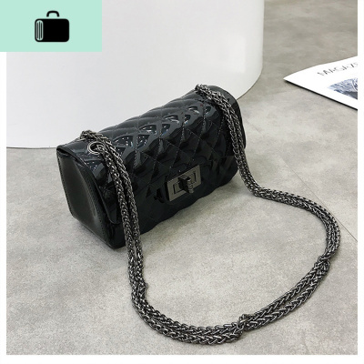 陈意礼同款 2020新款韩版单肩斜挎包女果冻包菱格链条包NEW LAKE女斜挎包