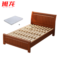 班龙木质床91*206*96cm+床垫套