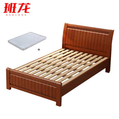 班龙木质床91*206*96cm+床垫套