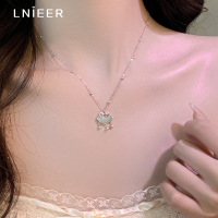 S925纯银和田玉平安锁项链女款2025新款生日情人节礼物送女友送女朋友老婆情人节七夕生日礼物