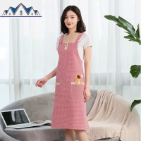 围裙棉韩版时尚家用做饭防水防油厨房罩衣男女工作服定制 三维工匠