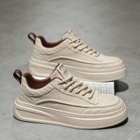 秋季新款男士休闲日常百搭舒适厚底舒适松紧带运动潮流板鞋