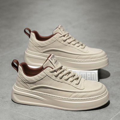 秋季新款男士休闲日常百搭舒适厚底舒适松紧带运动潮流板鞋