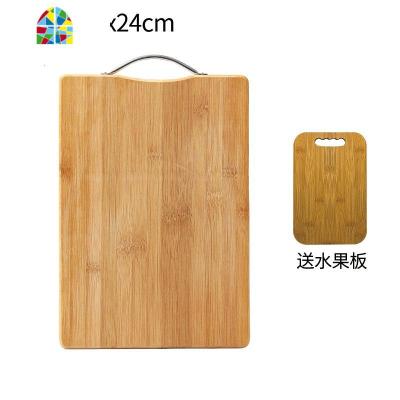 菜板家用实木切菜板砧板案板竹擀面板粘板水果小宿舍占板 FENGHOU 加厚整竹34*24*1.8(送水果板)