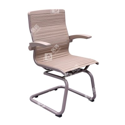居将 弓形椅办公椅电脑椅护腰工学椅会议椅 宽织带香槟色